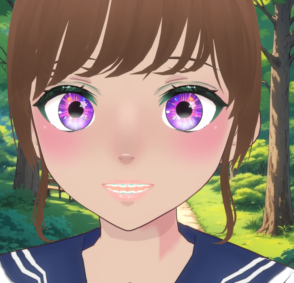 Teeth for Vroid - Mouth Inside (Individual teeth and braces)