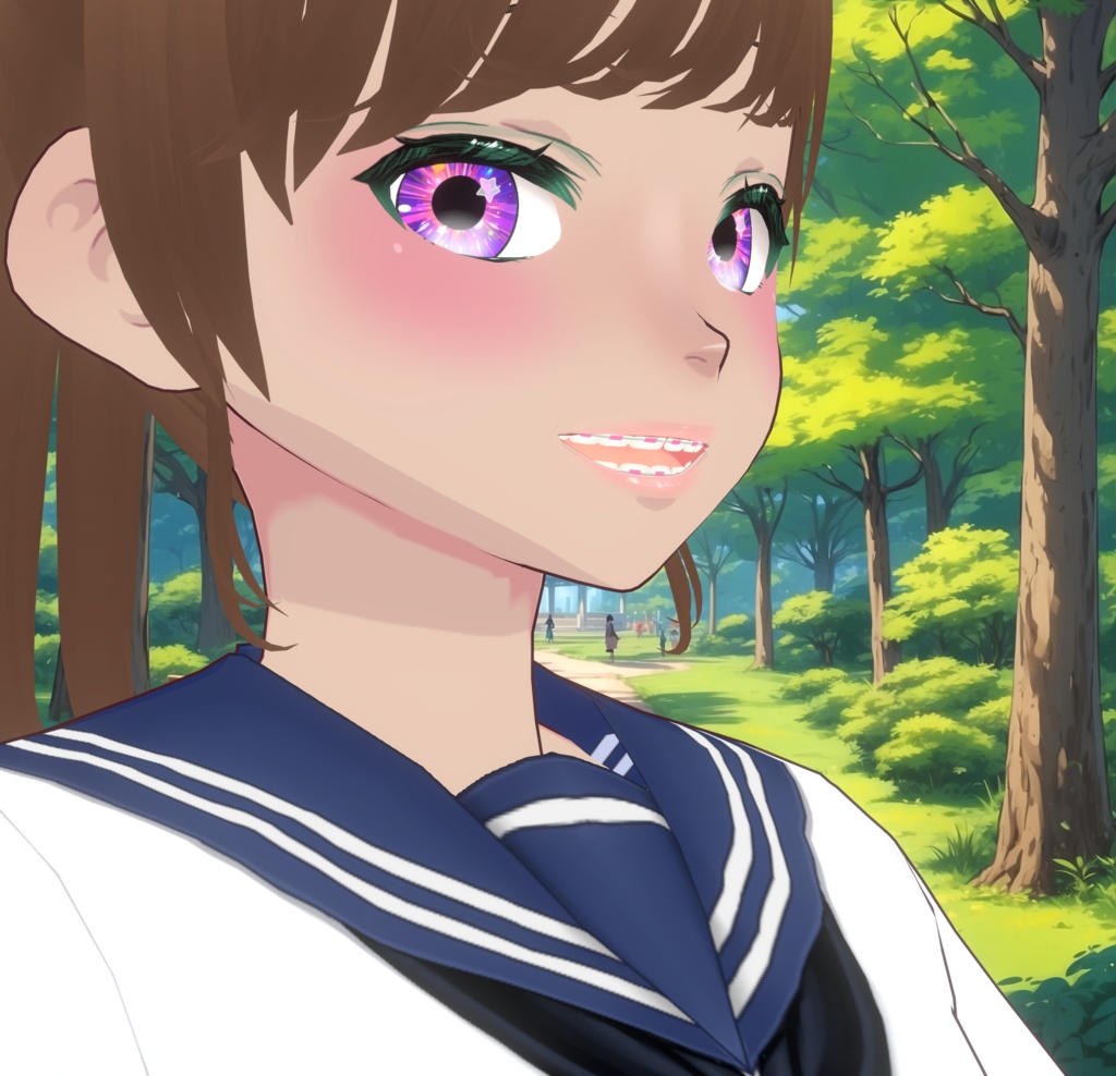 Teeth for Vroid - Mouth Inside (Individual teeth and braces)