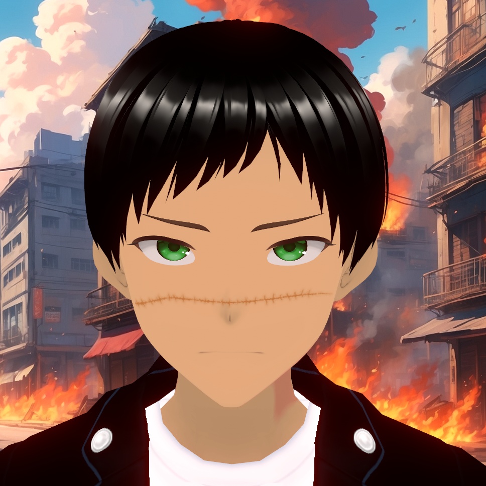 Face Scars For Vroid - Face Paint