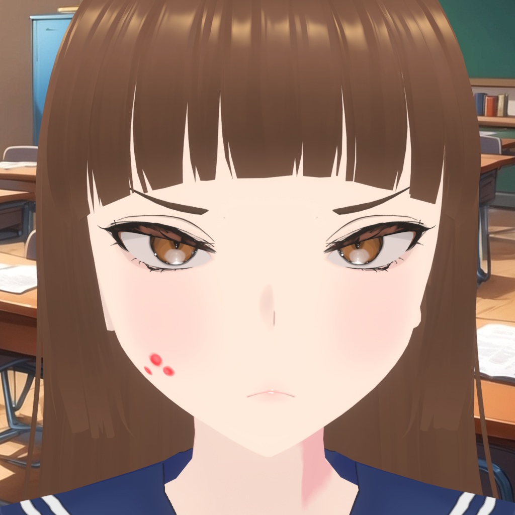 Acne pimples for Vroid - Face paint (layers and individual textures)