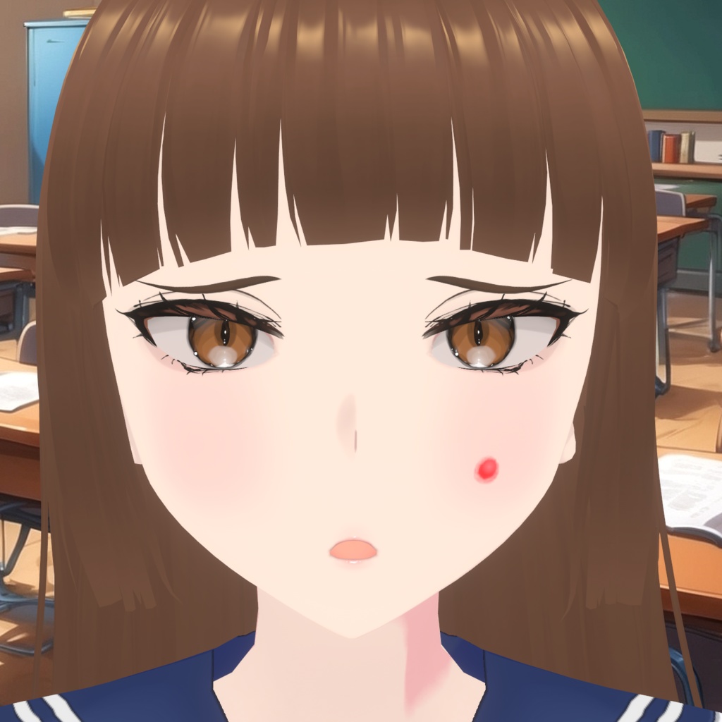 Acne pimples for Vroid - Face paint (layers and individual textures)