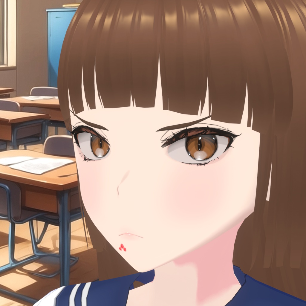 Acne pimples for Vroid - Face paint (layers and individual textures)