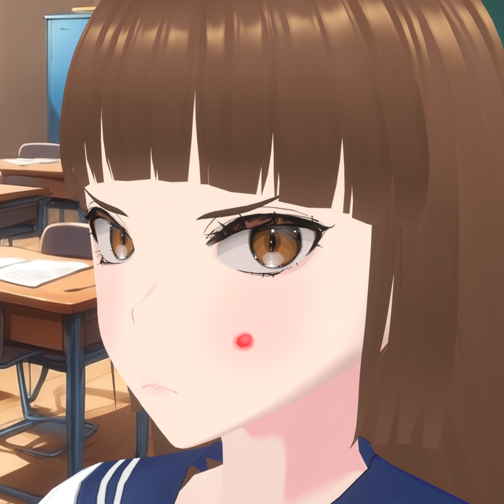 Acne pimples for Vroid - Face paint (layers and individual textures)