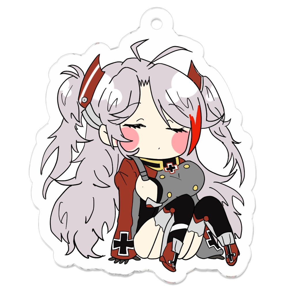 すやすやプリンツ・オイゲンアクキー