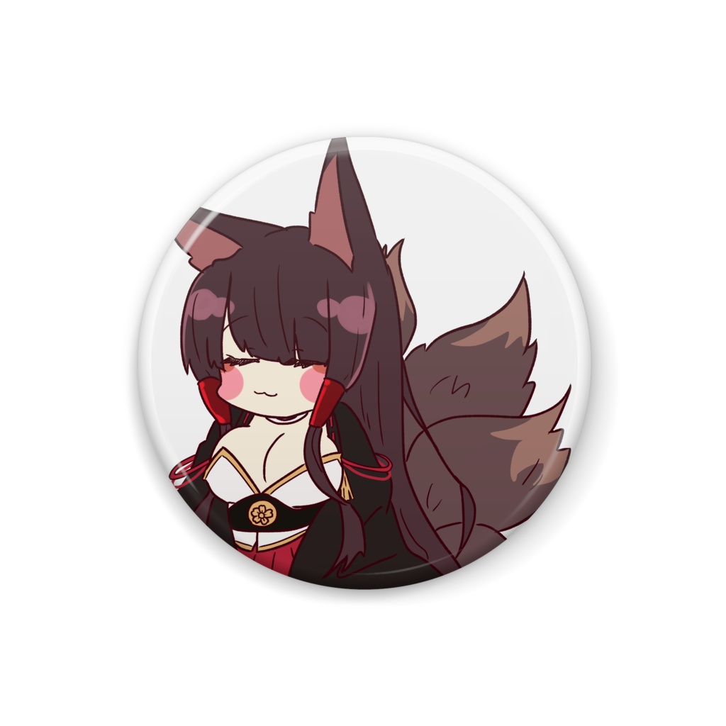 すやすや赤城缶バッジ