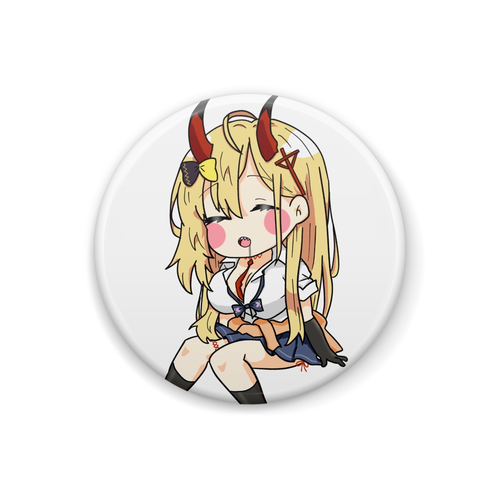 すやすや熊野缶バッジ