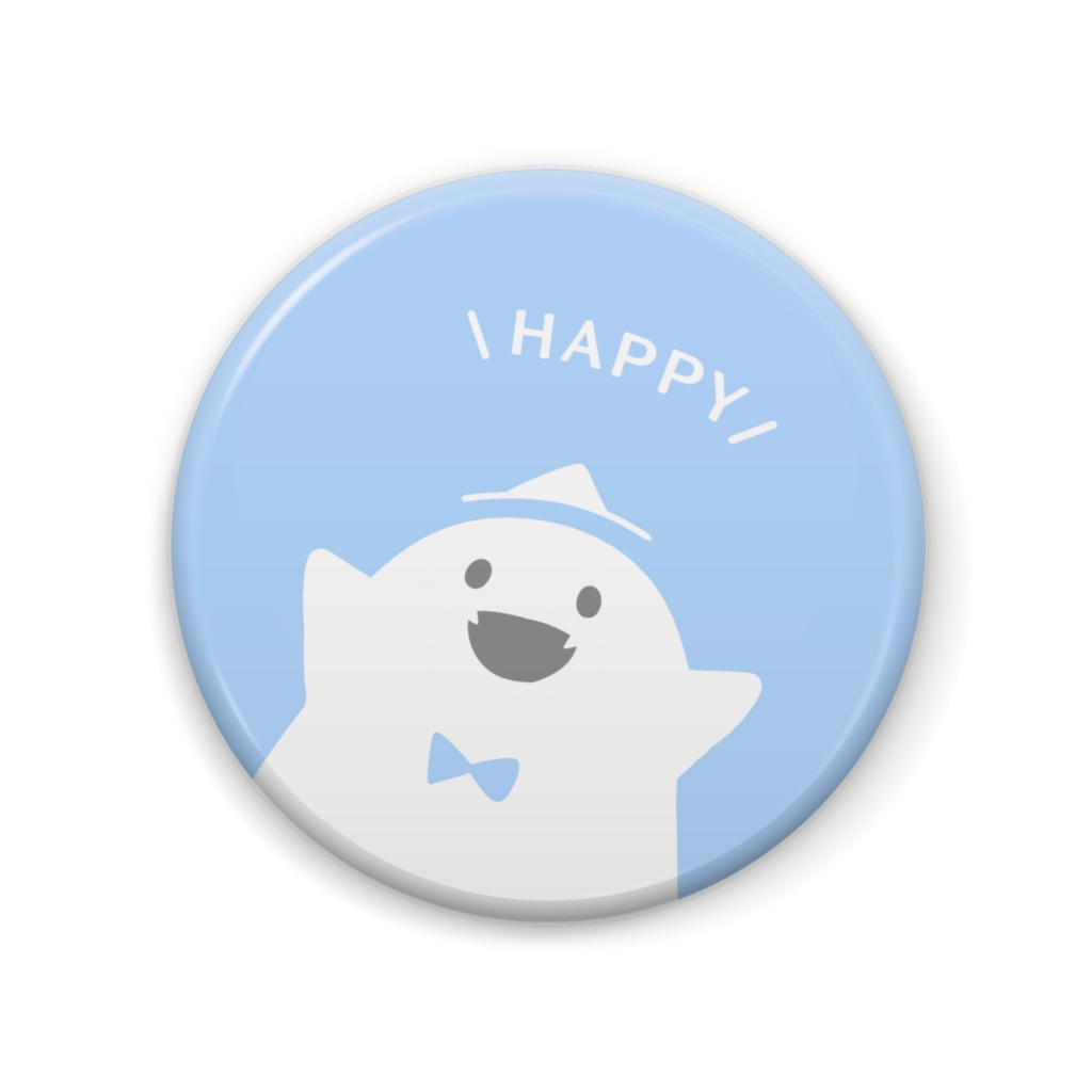 しあわせおばけ缶バッジ