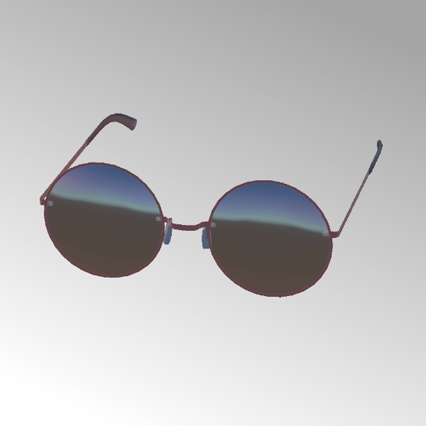[3Dモデル] 丸眼鏡