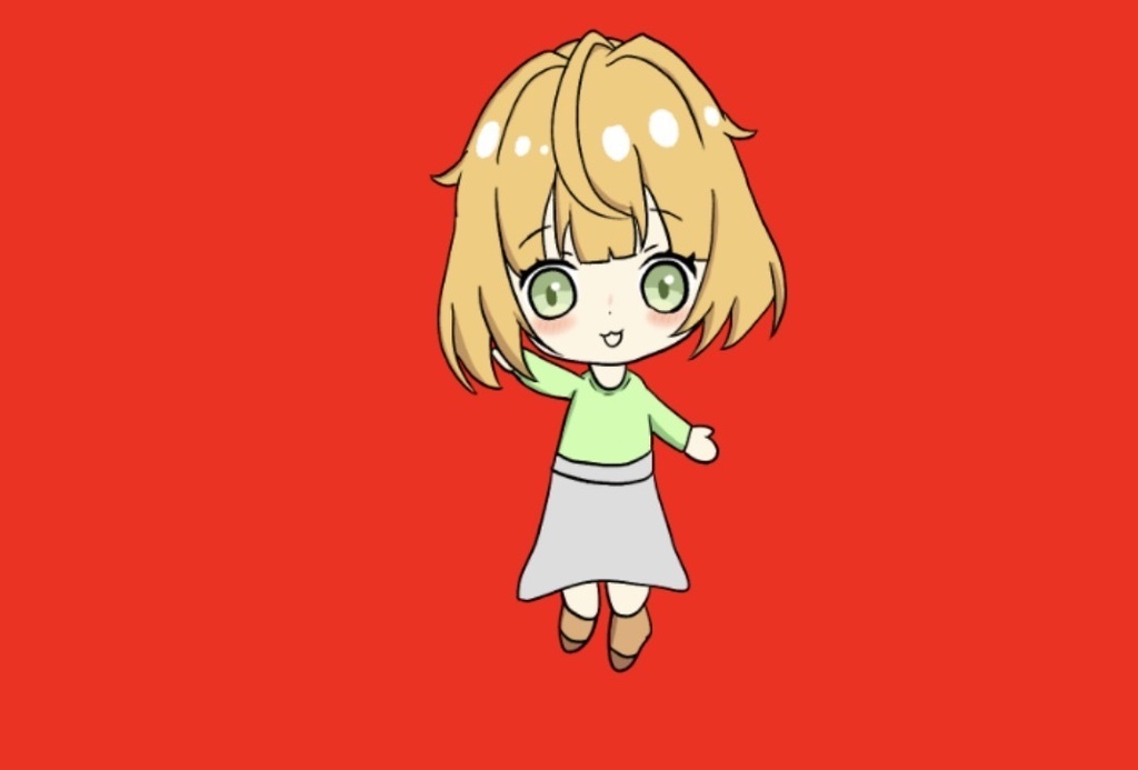 可愛いミニキャラのアイコン用イラスト