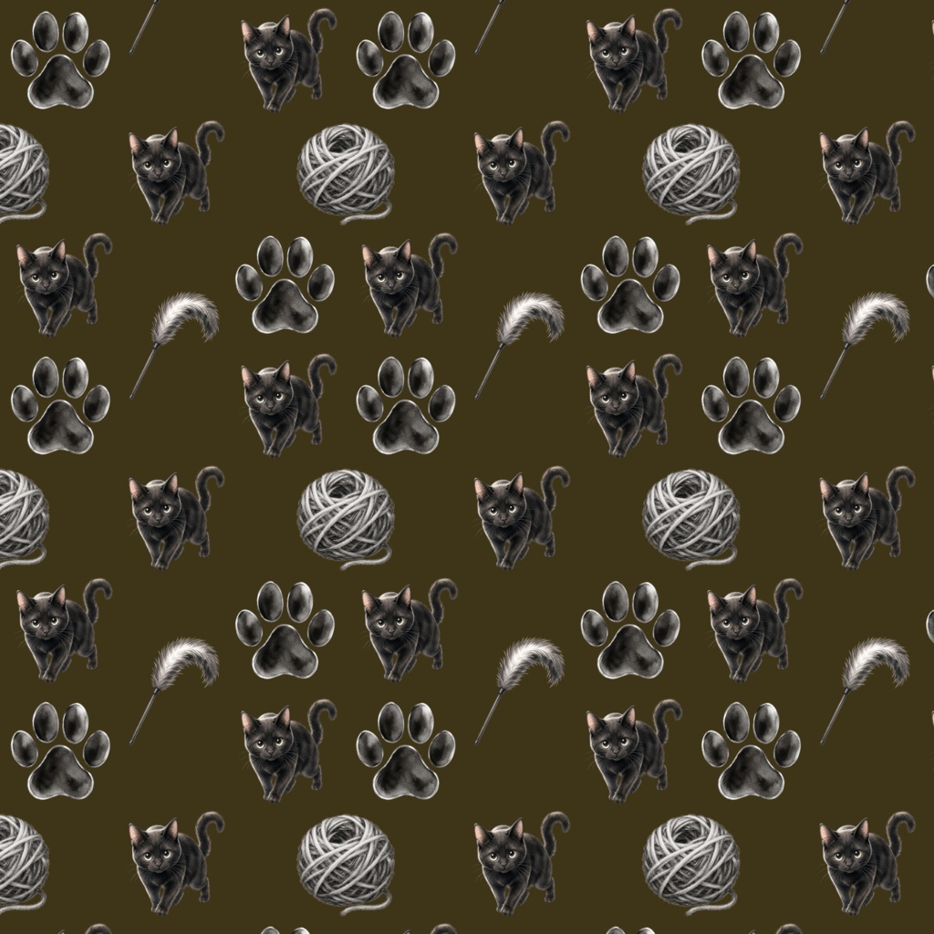 黒猫のデジタルペーパー