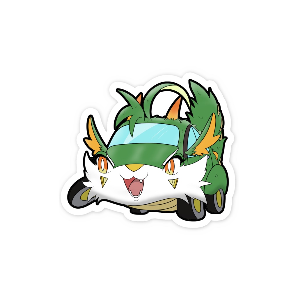 クルマツキノ スマホステッカー