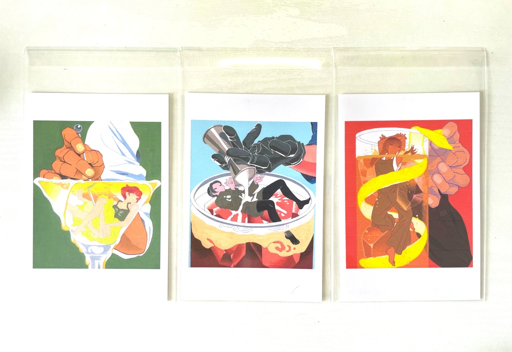 【ポストカード】Cocktail Girls #1【3種類】