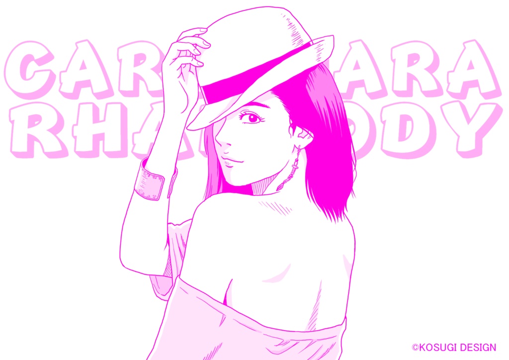 CARBONARA RHAPSODY帽子シャツ/ピンク