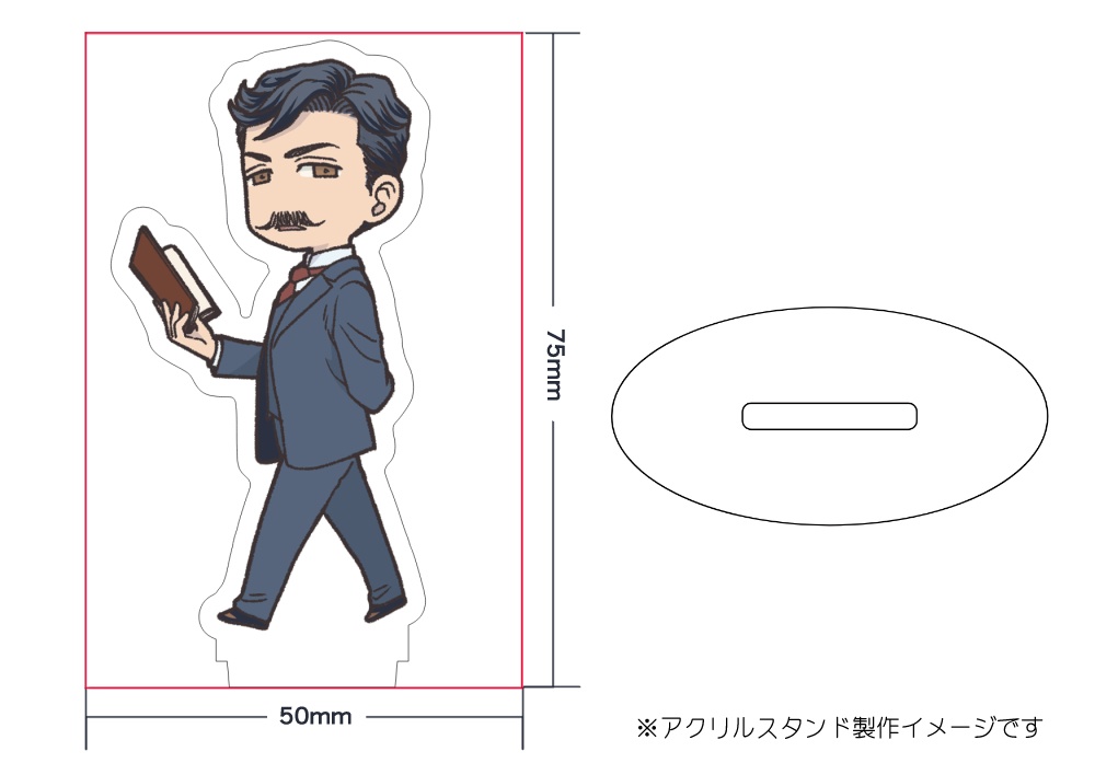 夏目漱石ミニアクリルスタンド②