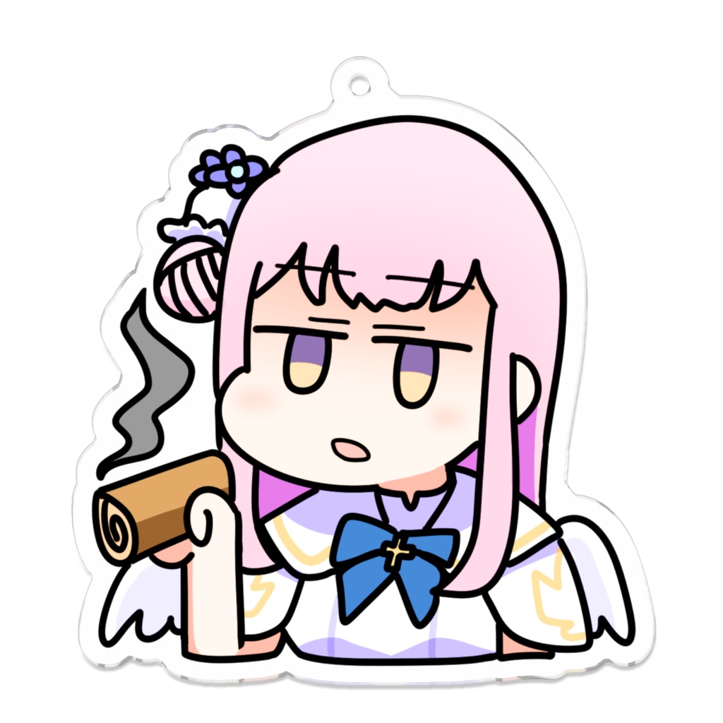 Mika Smoking Rollcake Keyring