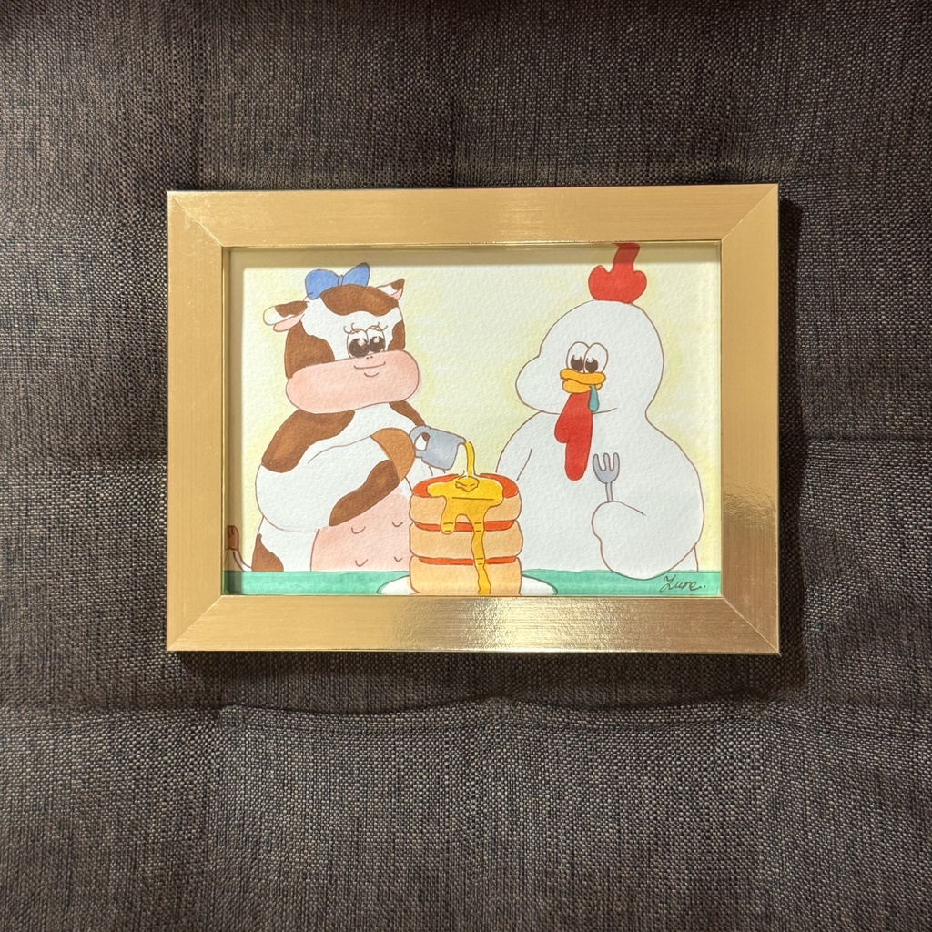 原画イラスト 額付き