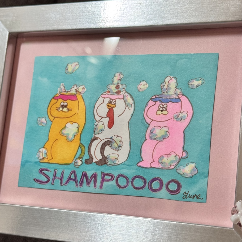 原画イラスト 額付き