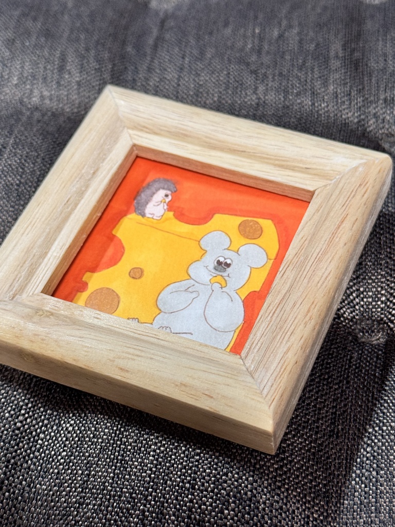 ミニ原画 イラスト 額付き