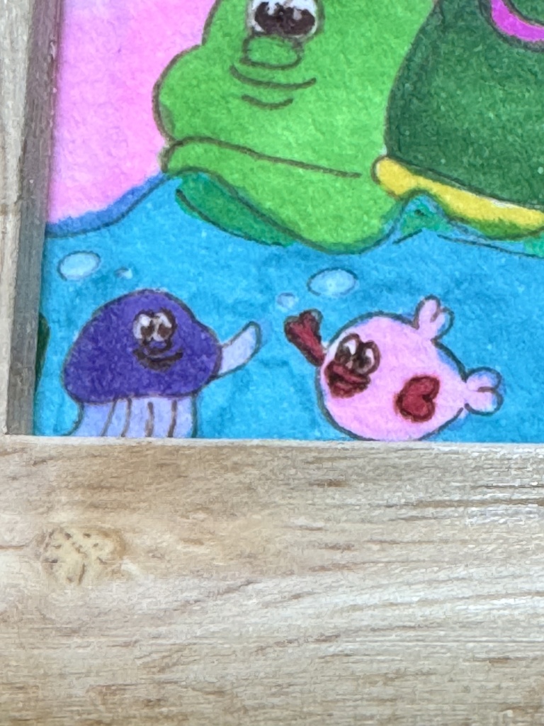 ミニ原画イラスト 額付き