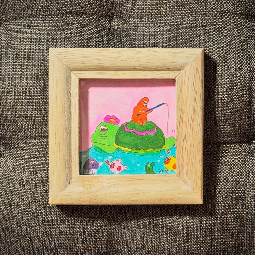 ミニ原画イラスト 額付き