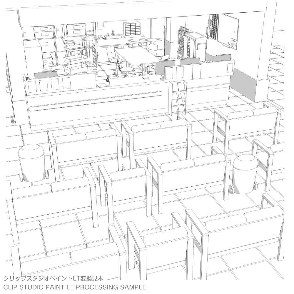 3D病院のナースステーション 3D-Nurse station in hospital (cs3o/fbx)