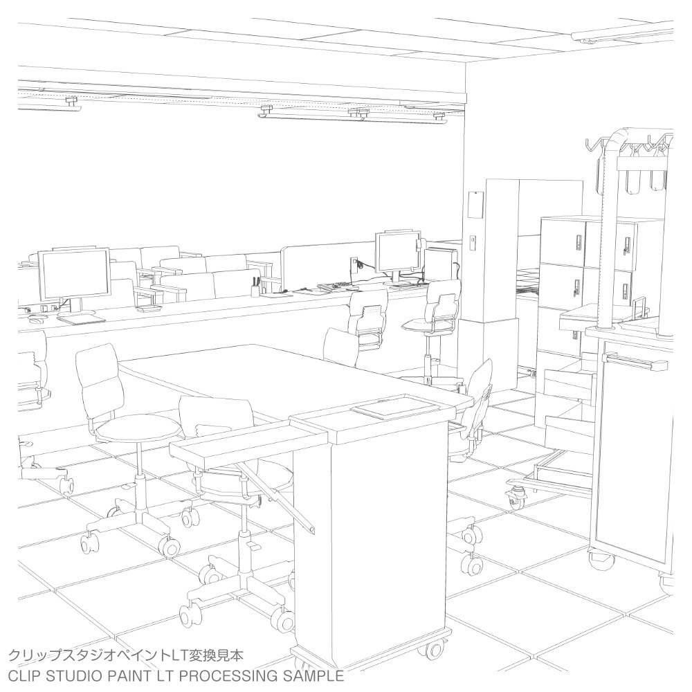 3D病院のナースステーション 3D-Nurse station in hospital (cs3o/fbx)