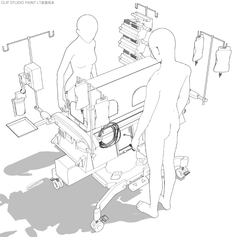 3D新生児/乳児の保育器/NICU/新生児集中治療室 cs3o/fbx