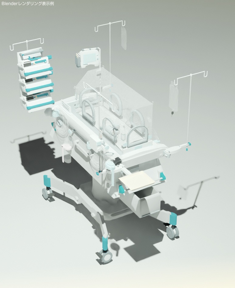 3D新生児/乳児の保育器/NICU/新生児集中治療室 cs3o/fbx