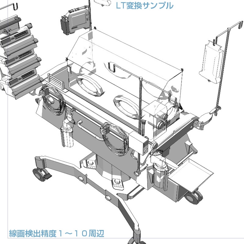 CLIP STUDIO向け 3D病院の保育器（NICU/新生児集中治療室） cs3o/csmo