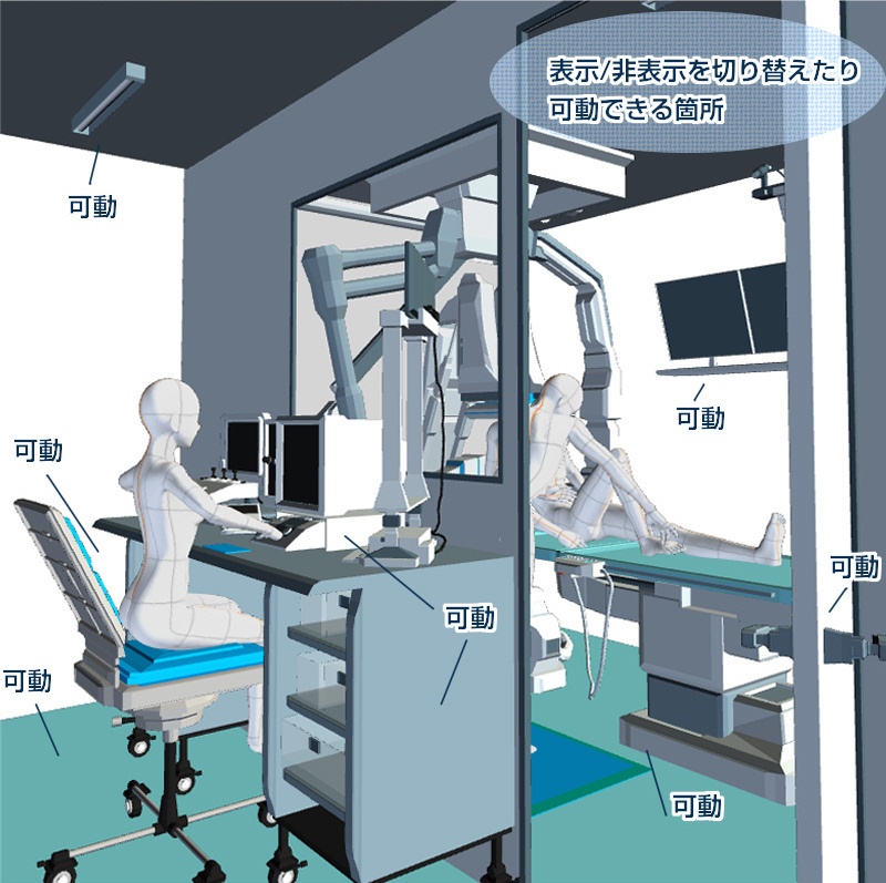 CLIP STUDIO向け 3D病院の放射線科の血管造影室(血管撮影室/アンギオ室) cs3o/csmo