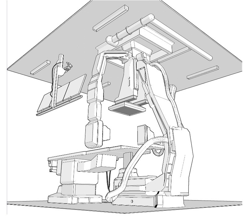 CLIP STUDIO向け 3D病院の放射線科の血管造影室(血管撮影室/アンギオ室) cs3o/csmo