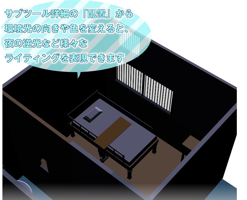 CLIP STUDIO向け 3D精神科病院の保護室(隔離室/保護観察室/病棟個室) cs3o/csmo