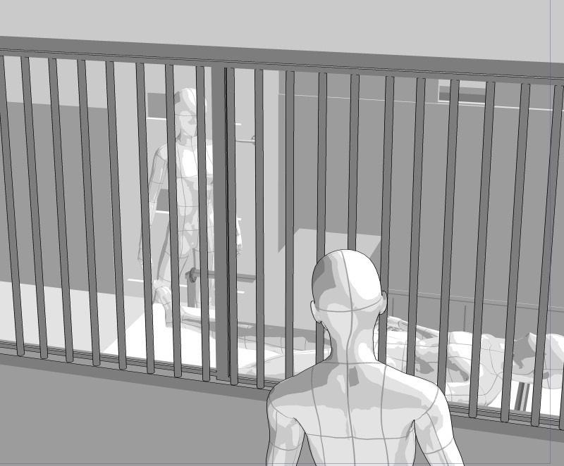 CLIP STUDIO向け 3D精神科病院の保護室(隔離室/保護観察室/病棟個室) cs3o/csmo