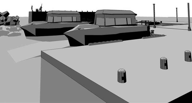 CLIP STUDIO向け 3D海辺の港埠頭メーカー cs3o/csmo