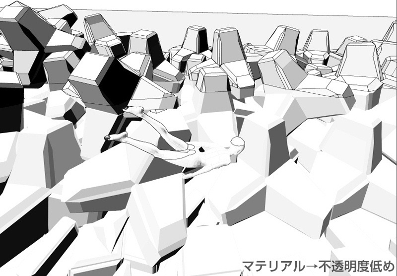 CLIP STUDIO向け 3D海辺の港埠頭メーカー cs3o/csmo