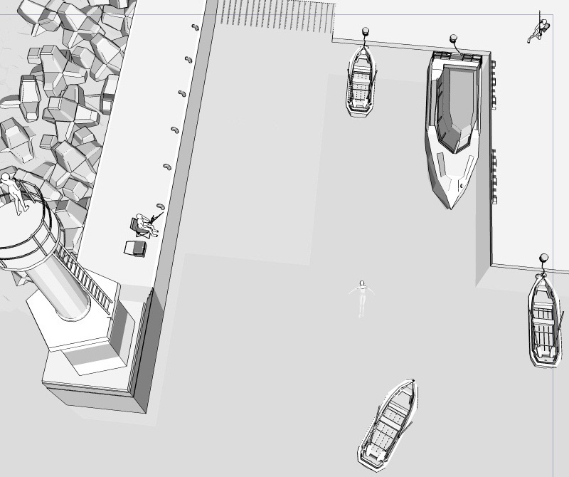 CLIP STUDIO向け 3D海辺の港埠頭メーカー cs3o/csmo