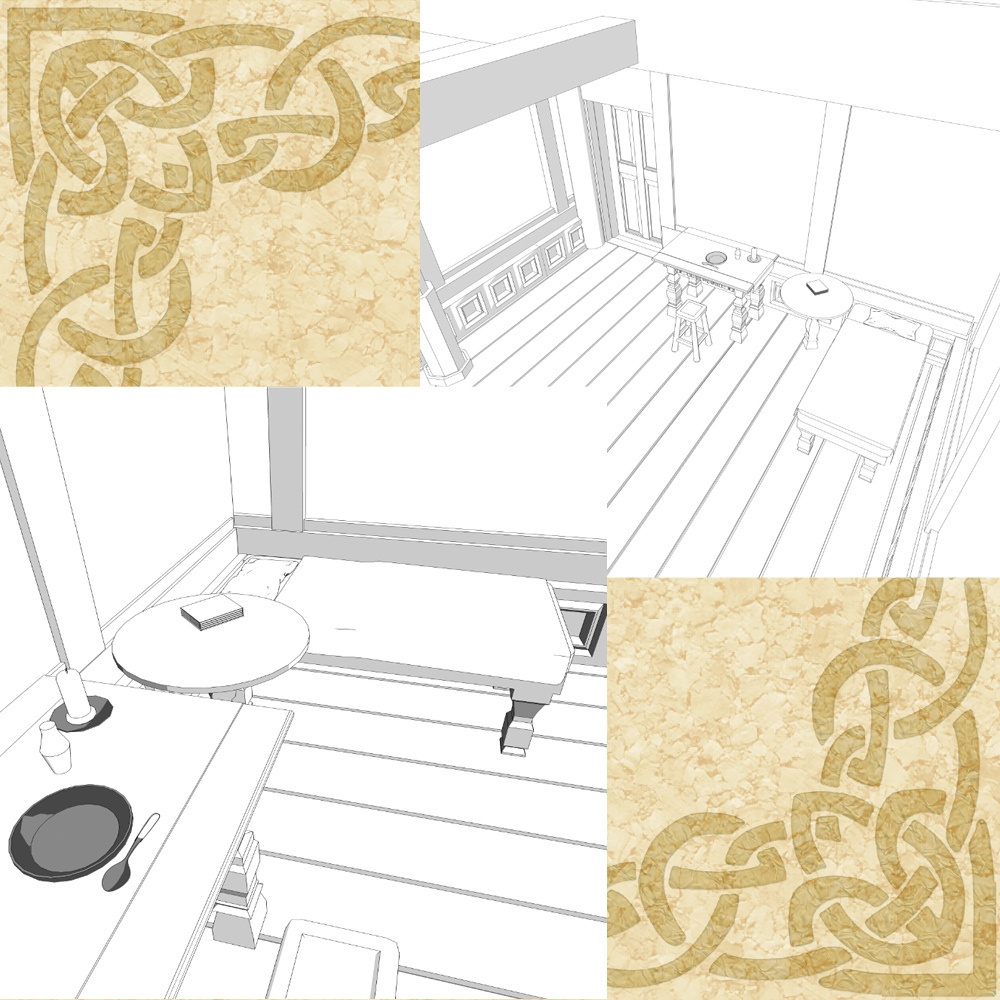 3D中世ファンタジーアイテム店 外観&内観 cs3o/fbx