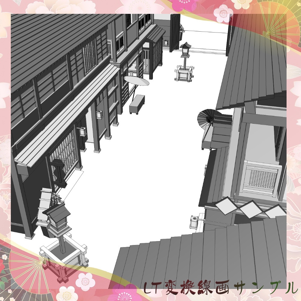 3D遊郭色街 cs3o/fbx