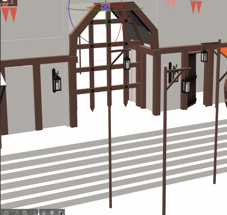 3D中世ファンタジー町の入り口(cs3o/fbx)