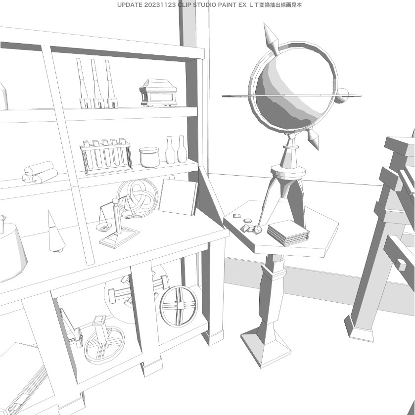 3D中世ファンタジー二人暮らしの魔法使い/錬金術師の家(cs3o/fbx)