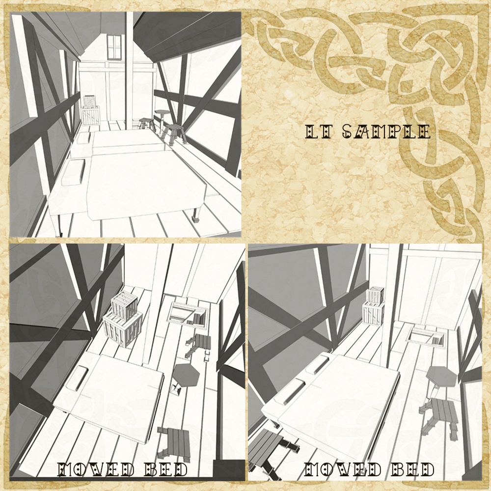 3D中世ファンタジー鍛冶屋/武器屋(fbx/cs3o)