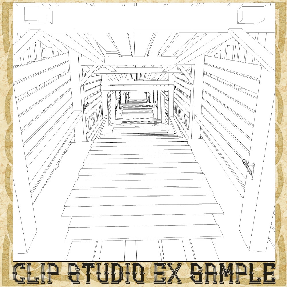 3D中世ファンタジー洞窟鉱山ダンジョンメーカー(fbx/cs3o)