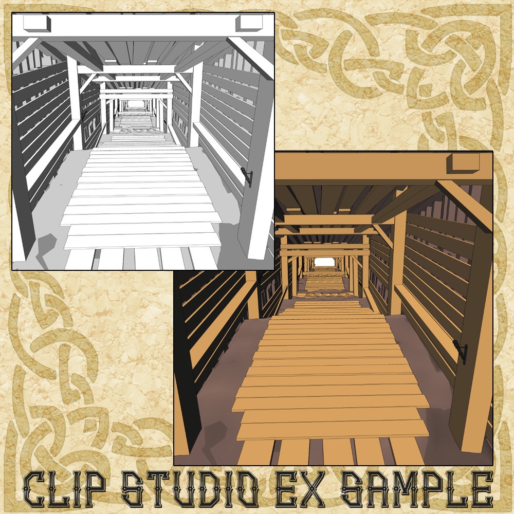 3D中世ファンタジー洞窟鉱山ダンジョンメーカー(fbx/cs3o)