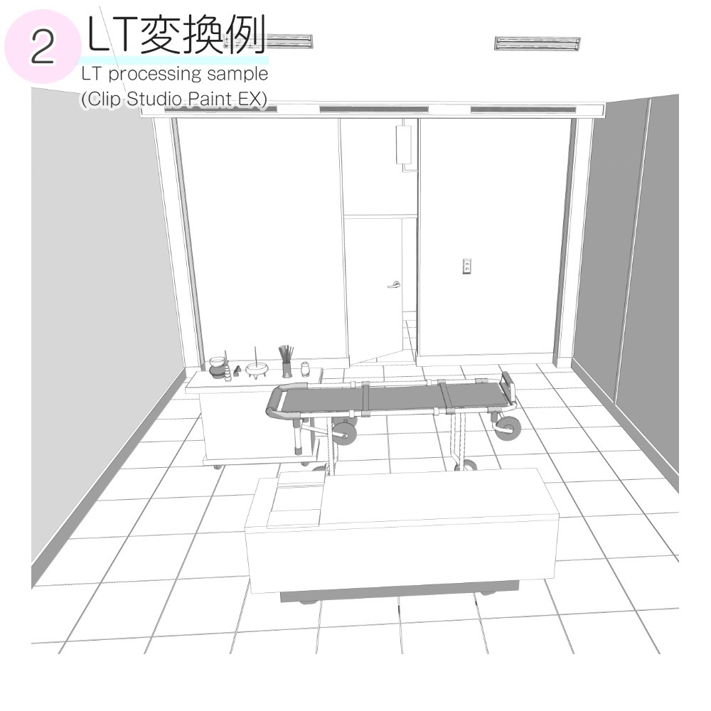 3D病院の霊安室/遺体安置室(fbx/cs3o)