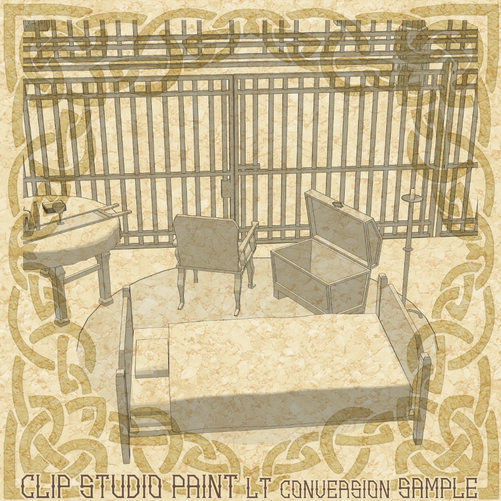 3D中世ファンタジー貴族の牢獄 cs3o/fbx