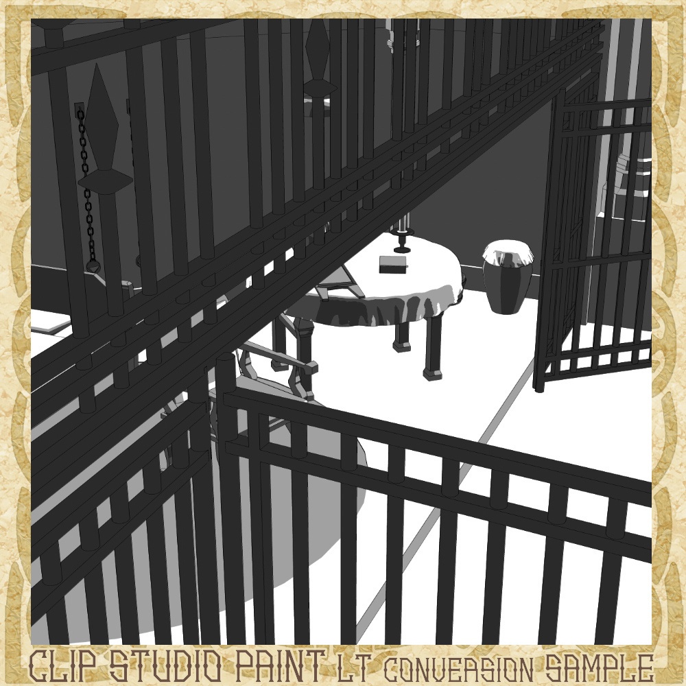 3D中世ファンタジー貴族の牢獄 cs3o/fbx