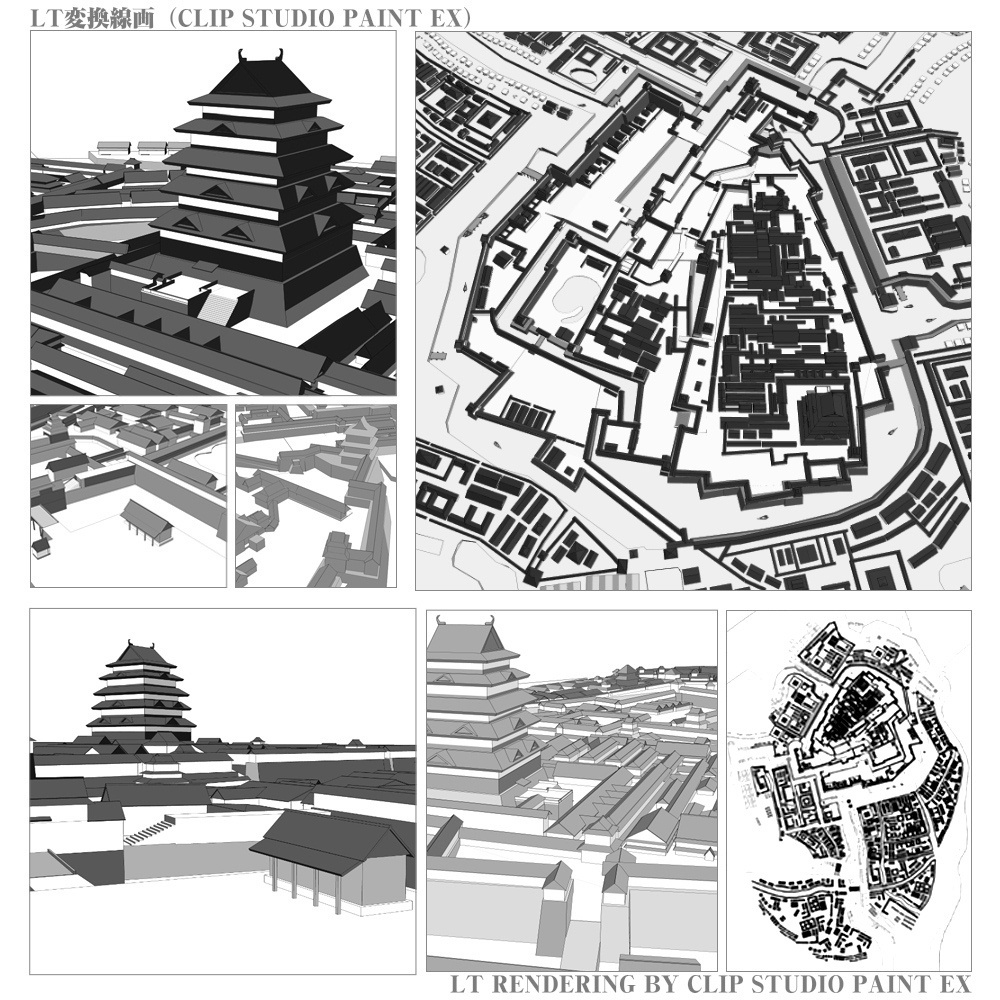 3D江戸鳥瞰図(cs3o/fbx)