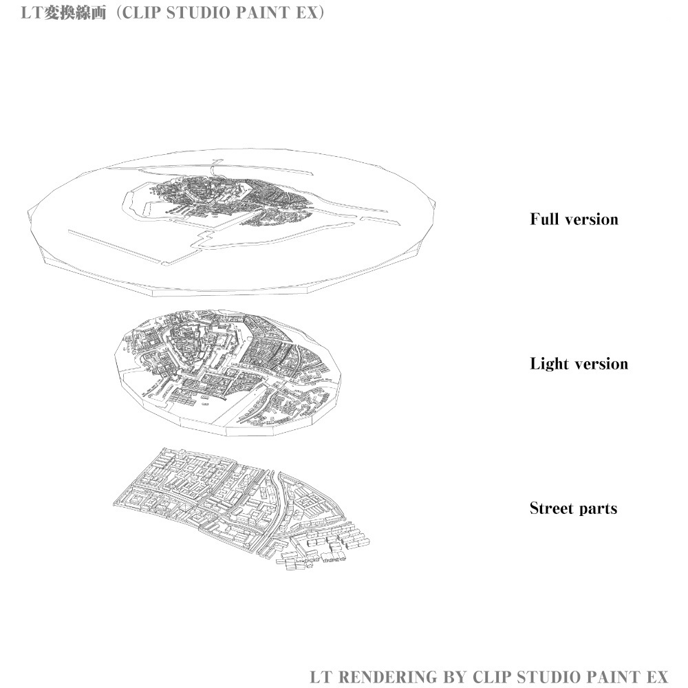 3D江戸鳥瞰図(cs3o/fbx)