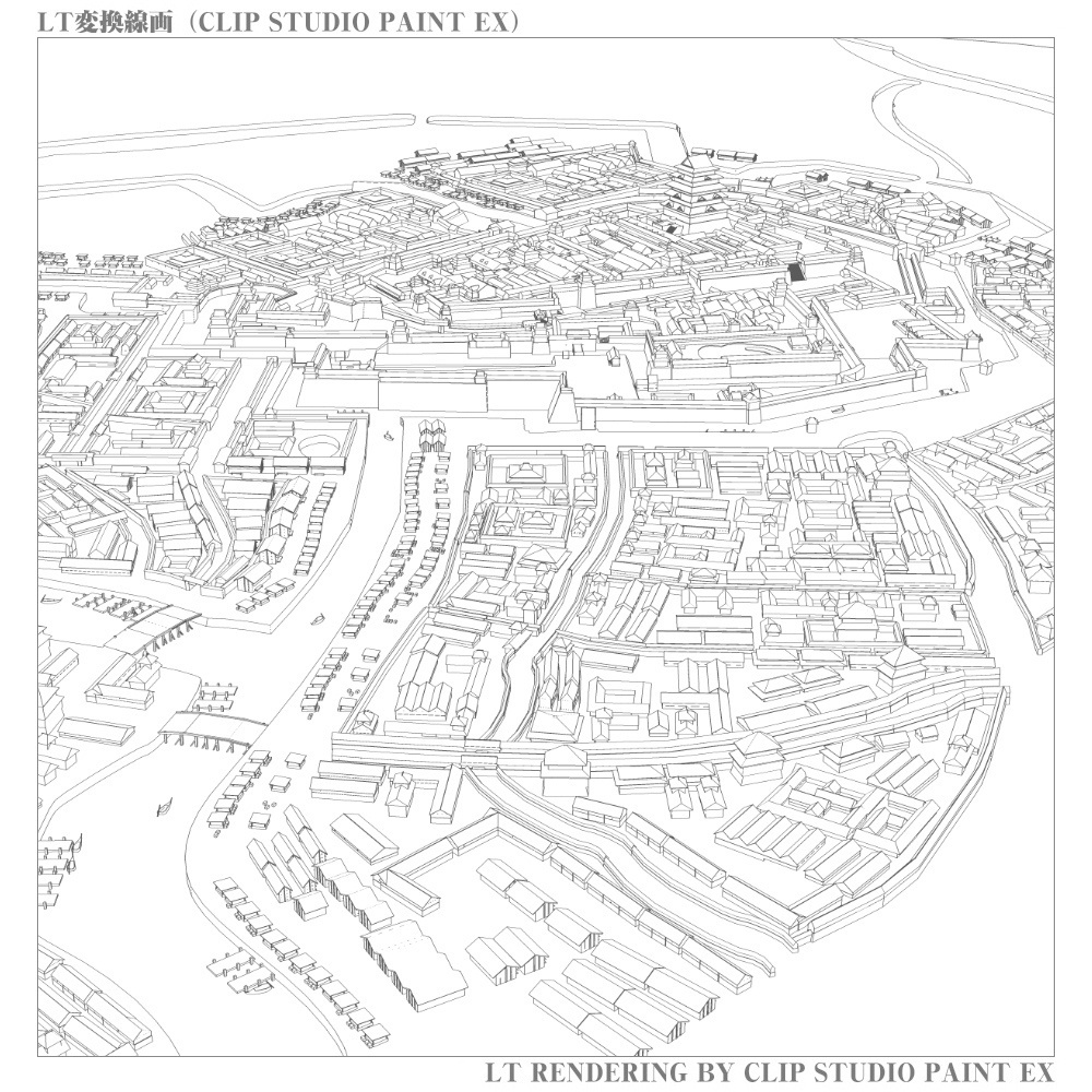 3D江戸鳥瞰図(cs3o/fbx)