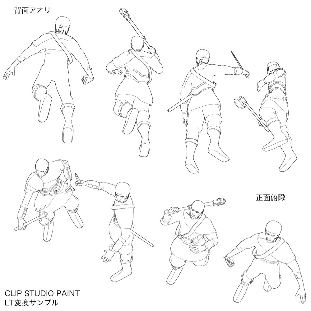 3D中世ファンタジー山賊・剣士・僧兵・盗賊(cs3o/fbx)